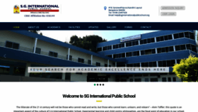 What Sginternationalpublicschool.org website looked like in 2020 (3 years ago)