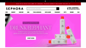 What Sephora.my website looked like in 2020 (3 years ago)