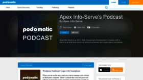 What Sales-apexinfoserve.podomatic.com website looked like in 2020 (3 years ago)