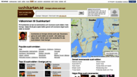 What Sushikartan.se website looked like in 2020 (3 years ago)