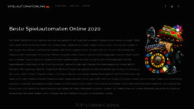 What Spielautomatonline.net website looked like in 2020 (3 years ago)