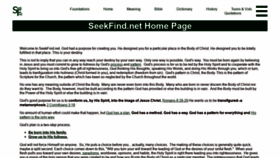 What Seekfind.net website looked like in 2020 (3 years ago)