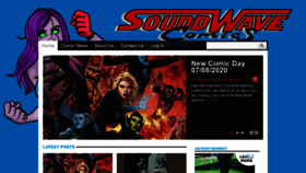 What Soundwavecomics.com website looked like in 2020 (3 years ago)
