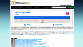 What Standesamt.com website looked like in 2020 (3 years ago)