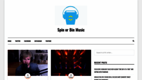 What Spinorbinmusic.com website looked like in 2020 (3 years ago)