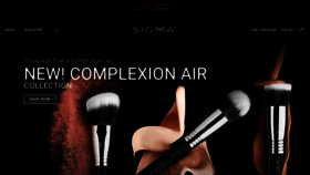 What Sigmabeauty.com website looked like in 2020 (3 years ago)