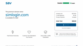 What Simlogin.com website looked like in 2020 (3 years ago)