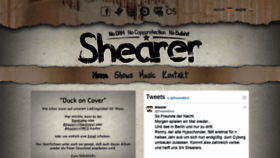 What Shearer.de website looked like in 2020 (3 years ago)
