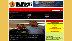 What Sigapnews.co.id website looked like in 2020 (3 years ago)
