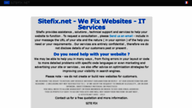 What Sitefix.net website looked like in 2020 (3 years ago)