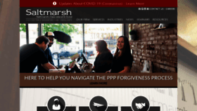 What Saltmarshcpa.com website looked like in 2020 (3 years ago)