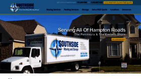 What Southsidemoving.com website looked like in 2020 (3 years ago)