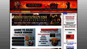 What Salsacrazy.com website looked like in 2020 (3 years ago)