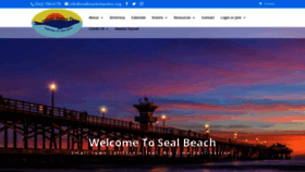 What Sealbeachchamber.org website looked like in 2020 (3 years ago)