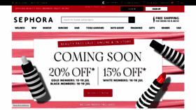 What Sephora.nz website looked like in 2020 (3 years ago)