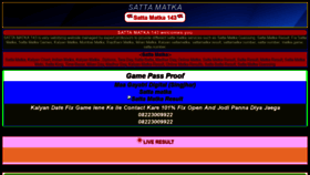 What Sattamatka143.mobi website looked like in 2020 (3 years ago)