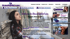 What Standupgirl.com website looked like in 2020 (3 years ago)