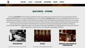 What Strick-luthier.com website looked like in 2020 (3 years ago)