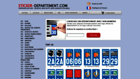 What Sticker-departement.com website looked like in 2020 (3 years ago)