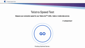 What Speedtest.telstra.com website looked like in 2020 (3 years ago)