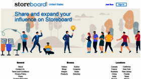 What Storeboard.com website looked like in 2020 (3 years ago)