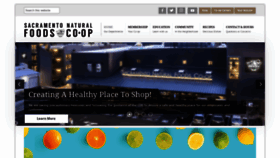 What Sacfoodcoop.com website looked like in 2020 (3 years ago)