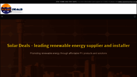 What Solardeals.co.za website looked like in 2020 (3 years ago)