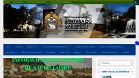 What Santanadogarambeu.mg.gov.br website looked like in 2020 (3 years ago)