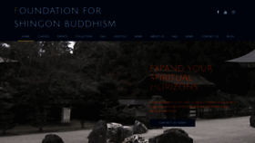 What Shingonbuddhism.org website looked like in 2020 (3 years ago)