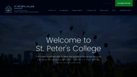 What Stpeterscollege.ac.in website looked like in 2020 (3 years ago)