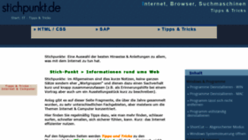 What Stichpunkt.de website looked like in 2020 (3 years ago)