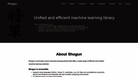 What Shogun-toolbox.org website looked like in 2020 (3 years ago)