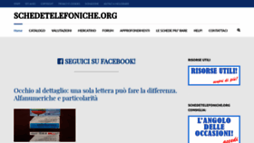 What Schedetelefoniche.org website looked like in 2020 (3 years ago)