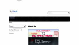 What Sqlskull.com website looked like in 2020 (3 years ago)