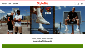 What Stylefile.de website looked like in 2020 (3 years ago)