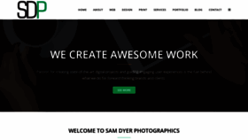 What Samdyerphotographics.com website looked like in 2020 (3 years ago)