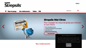 What Strepsils.fr website looked like in 2020 (6 years ago)