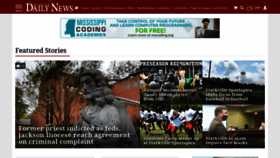 What Starkvilledailynews.com website looked like in 2020 (3 years ago)