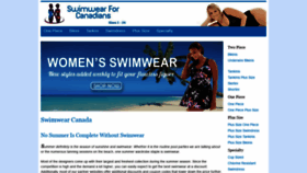 What Swimwearforcanadians.ca website looked like in 2020 (3 years ago)