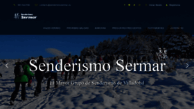What Senderismosermar.com website looked like in 2020 (3 years ago)