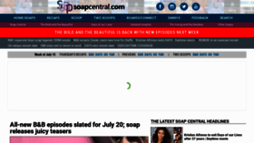 What Soapcentral.com website looked like in 2020 (3 years ago)