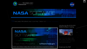 What Software.nasa.gov website looked like in 2020 (3 years ago)