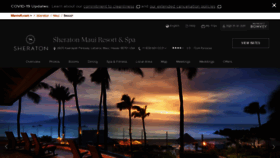 What Sheraton-maui.com website looked like in 2020 (3 years ago)