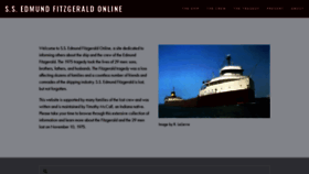 What Ssedmundfitzgerald.org website looked like in 2020 (3 years ago)