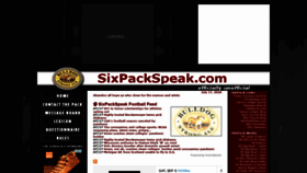 What Sixpackspeak.com website looked like in 2020 (3 years ago)
