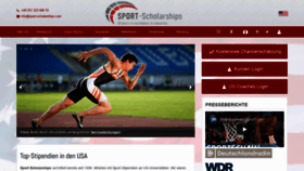 What Sport-scholarships.com website looked like in 2020 (3 years ago)