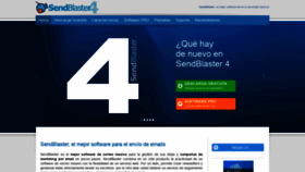 What Sendblaster.es website looked like in 2020 (4 years ago)