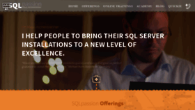 What Sqlpassion.at website looked like in 2020 (3 years ago)