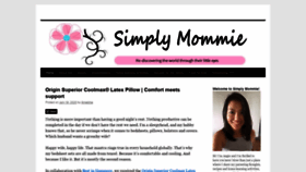 What Simplymommie.com website looked like in 2020 (3 years ago)