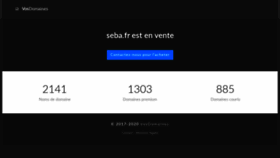 What Seba.fr website looked like in 2020 (3 years ago)